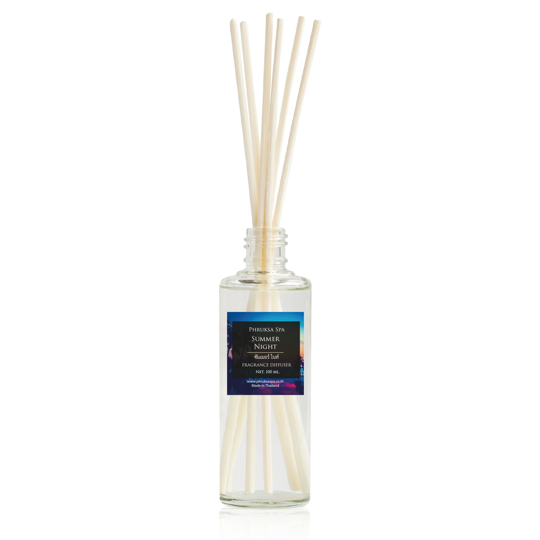 ก้านไม้หอมปรับอากาศ PHRUKSA SPA รีฟิล ขนาด 100 มล.  กลิ่น SUMMER NIGHT_0